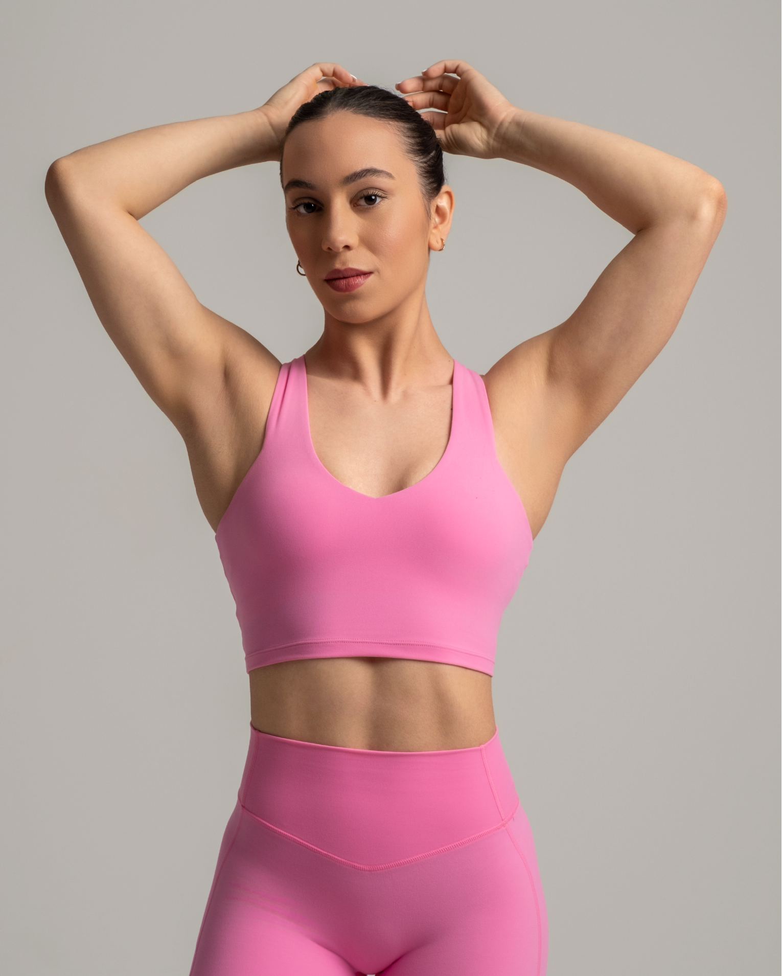 midi bra in pink color