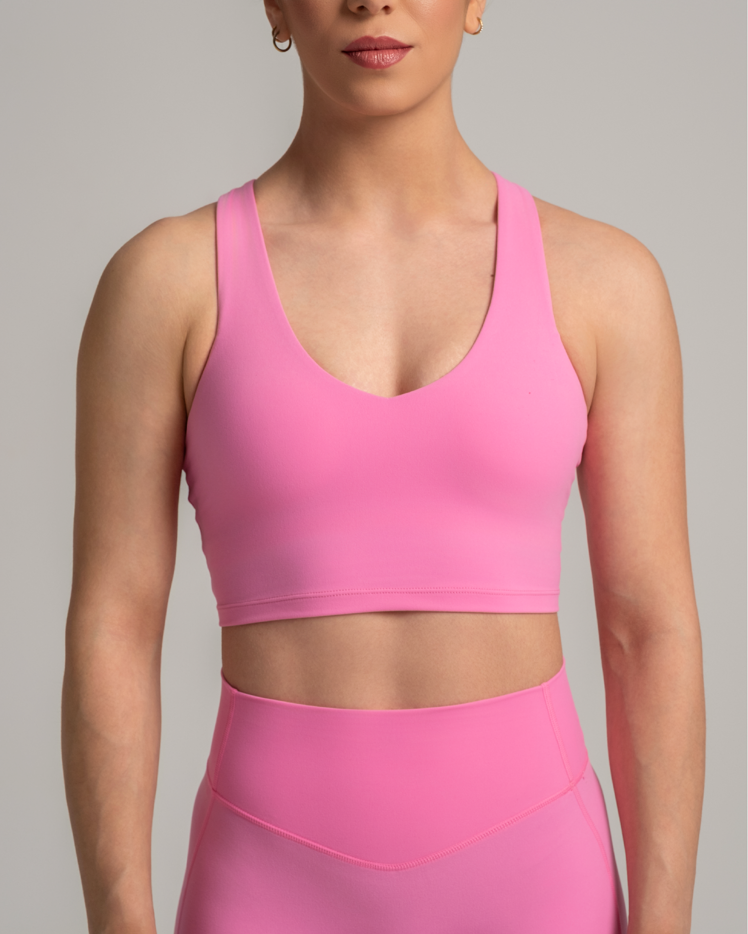 midi bra in pink color