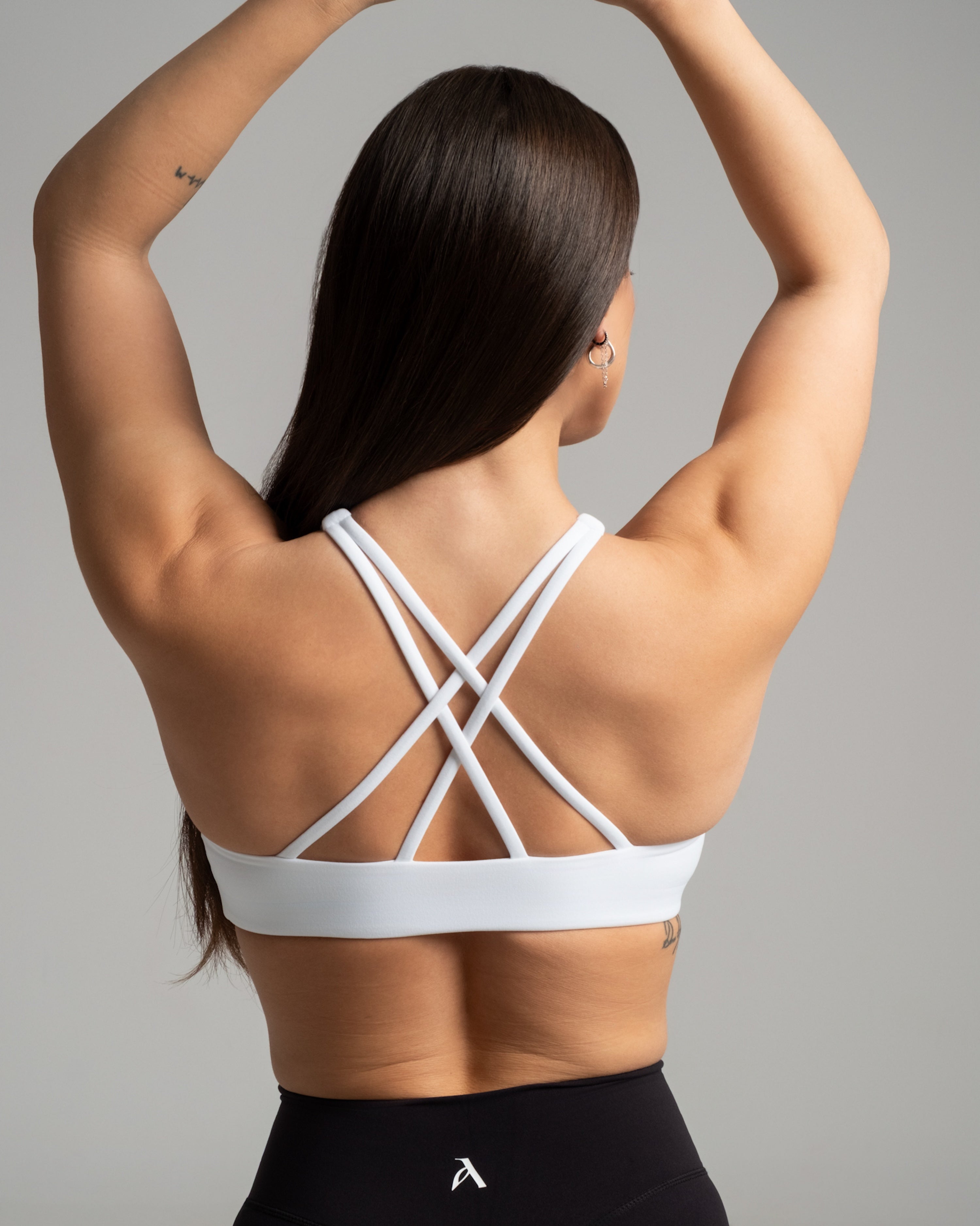 EVERYDAY MOVES HIGH NECK BRA WHITE