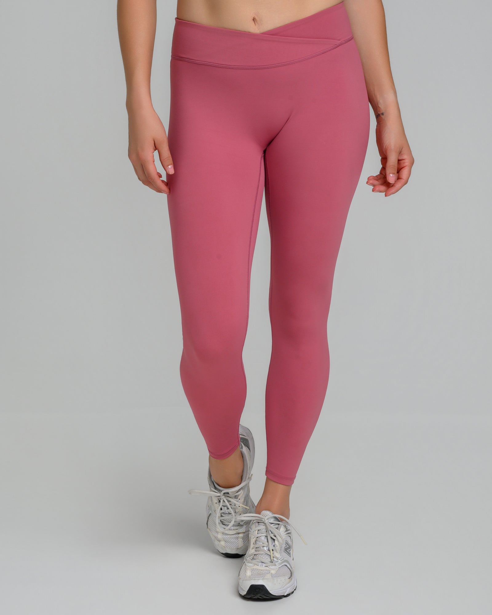 UNSTOPPABLE™ MID WAIST WRAP LEGGINGS DUSTY PINK