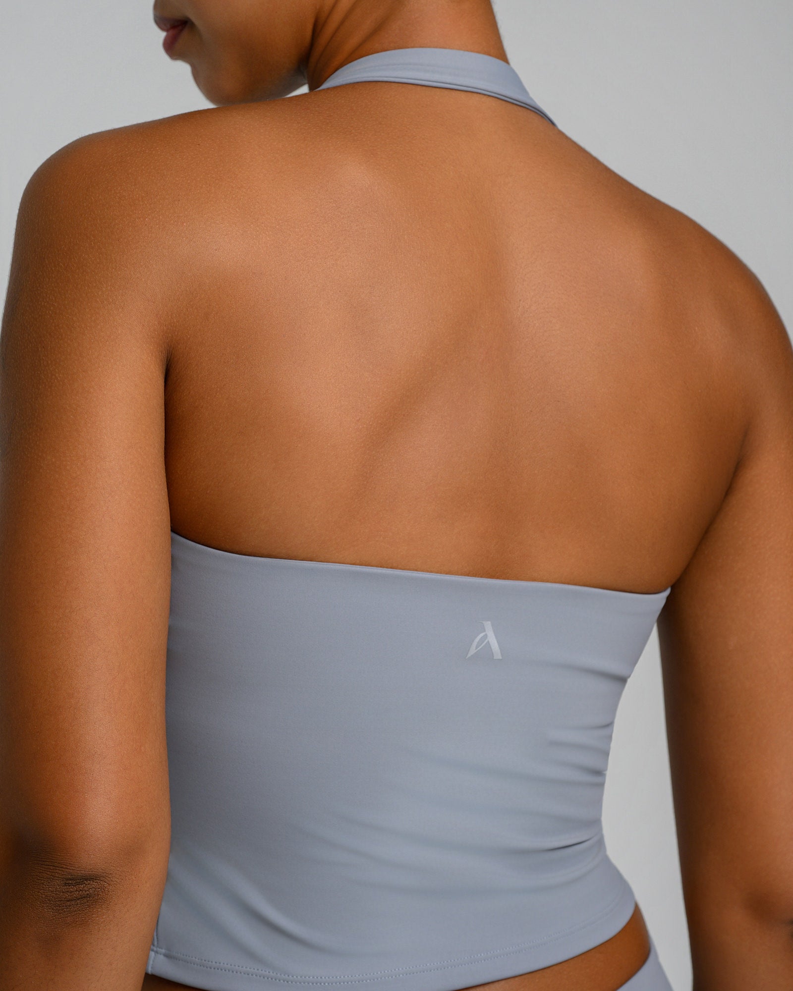 UNSTOPPABLE™ SQUARE NECK TOP ASH GRAY