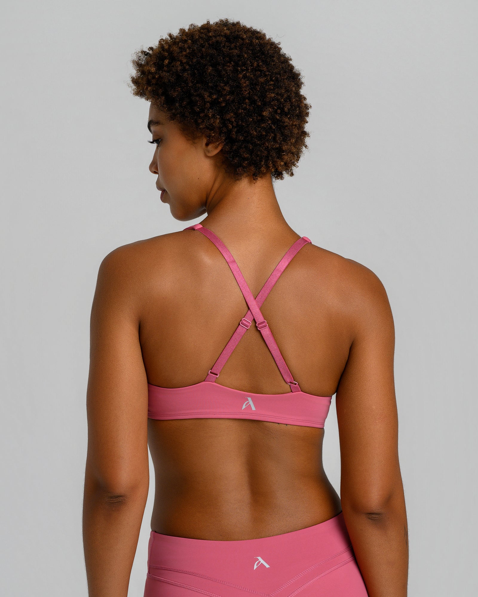 UNSTOPPABLE™ CROSS BACK BRA DUSTY PINK