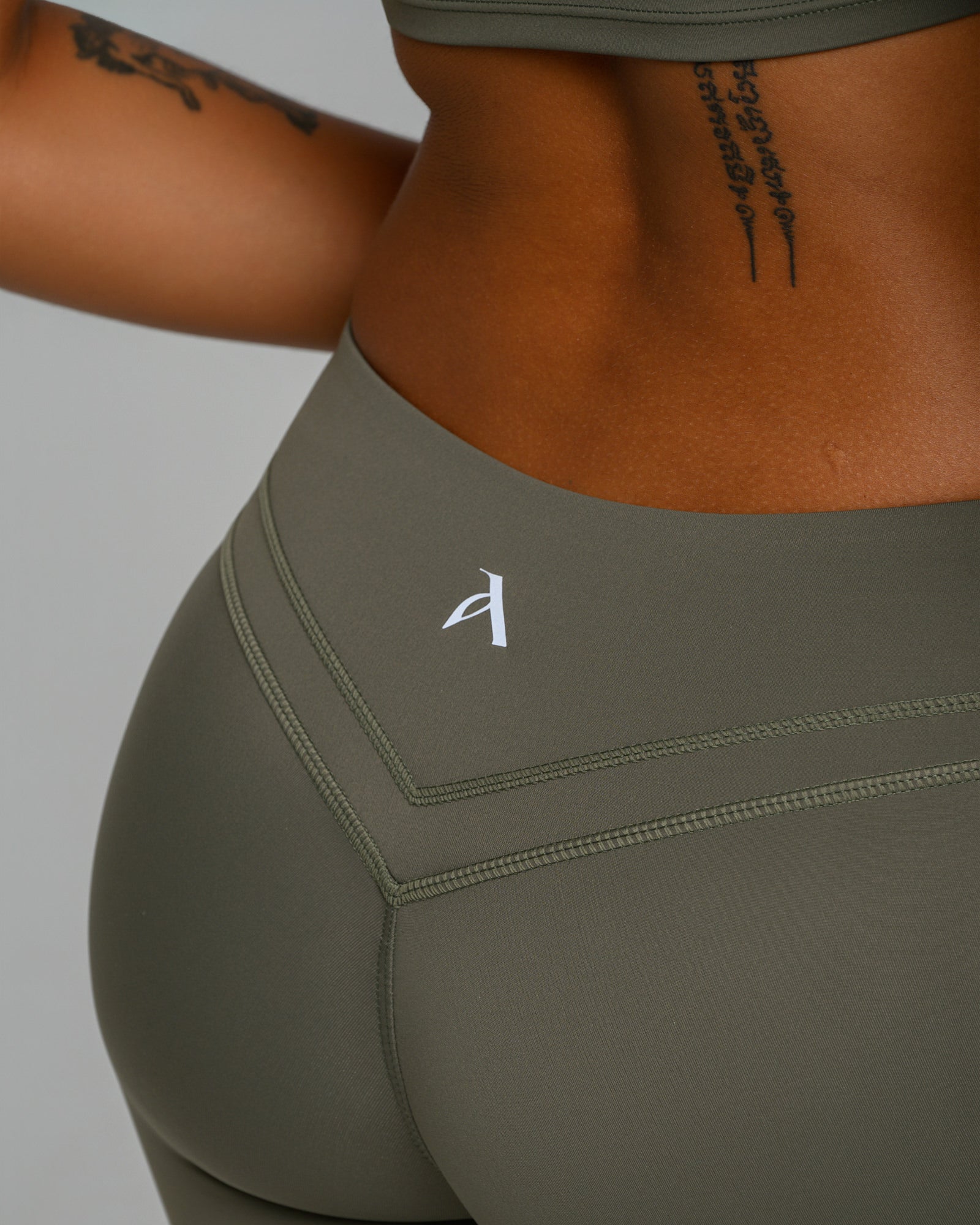 UNSTOPPABLE™ MID WAIST WRAP LEGGINGS OLIVE GREEN
