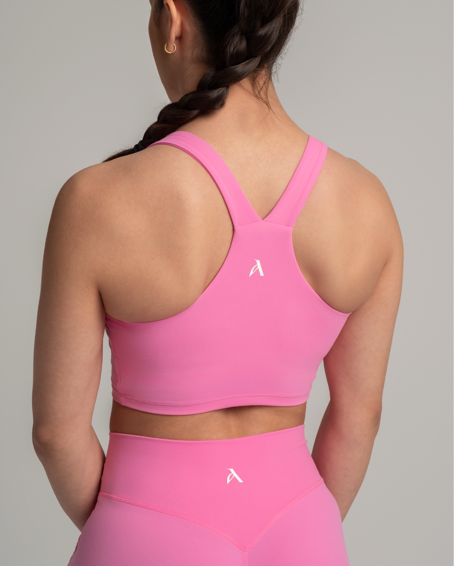 midi bra in pink color