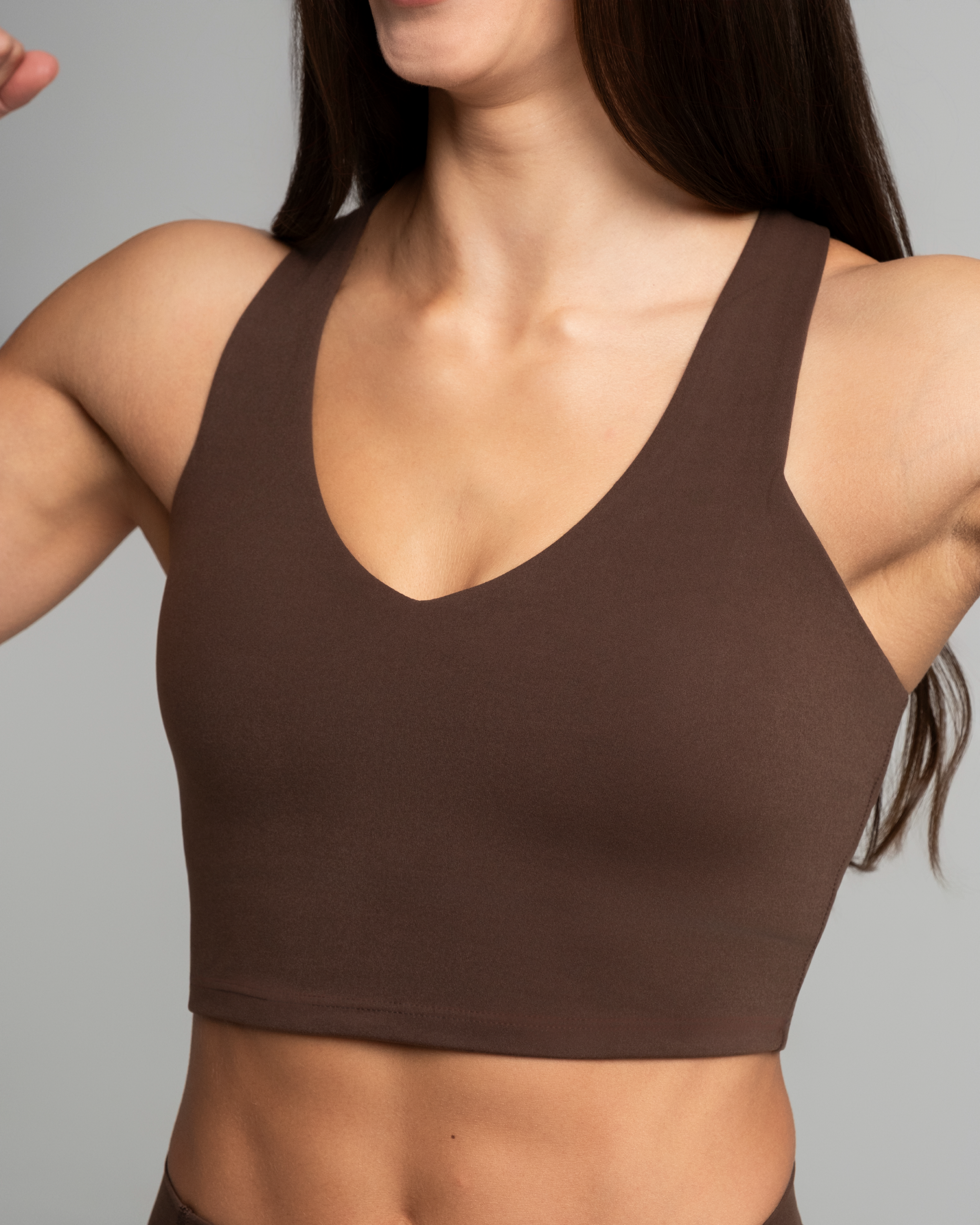 EVERYDAY MOVES MIDI BRALETTE ESPRESSO