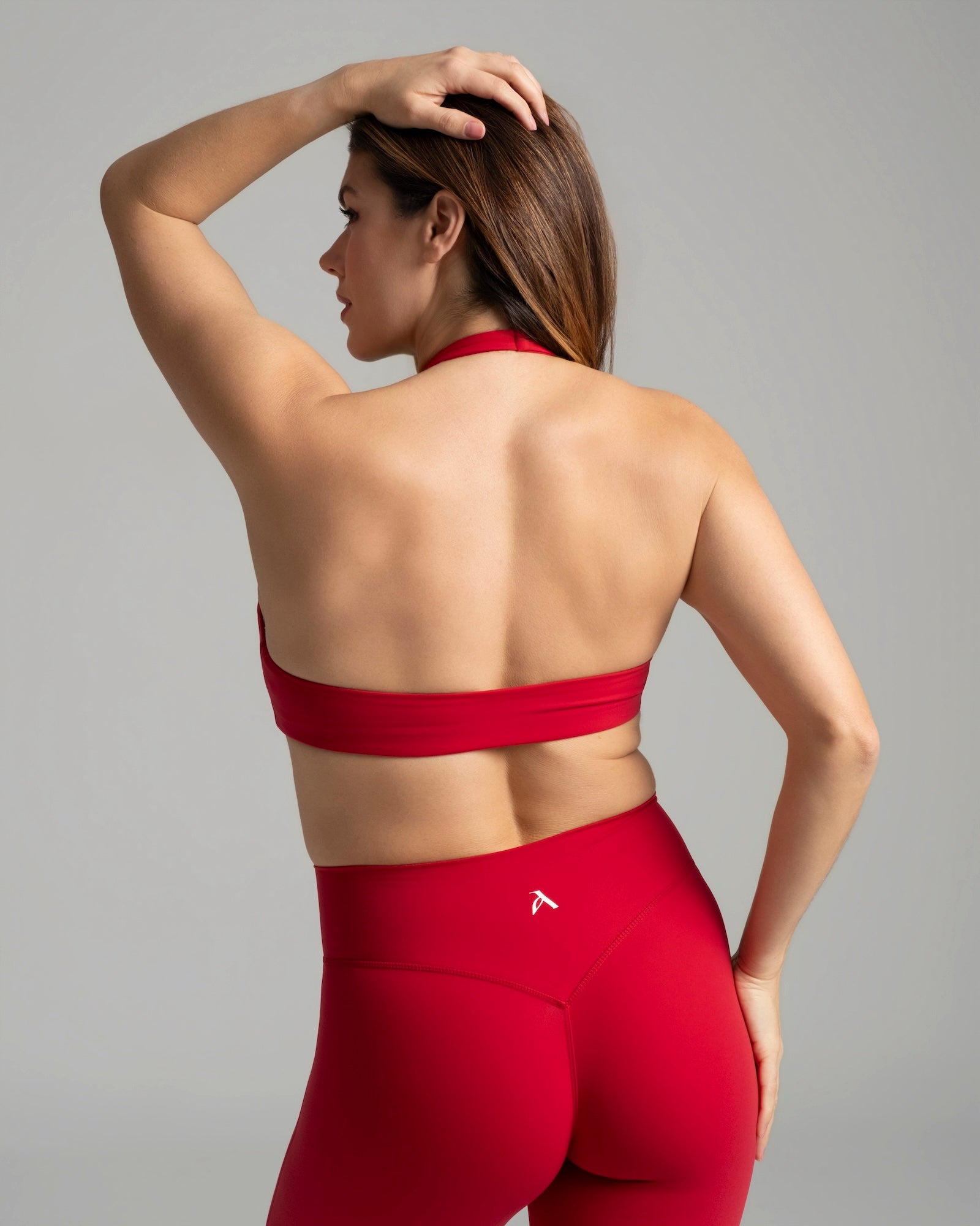 EVERYDAY MOVES HALTER NECK BRA STRAWBERRY RED