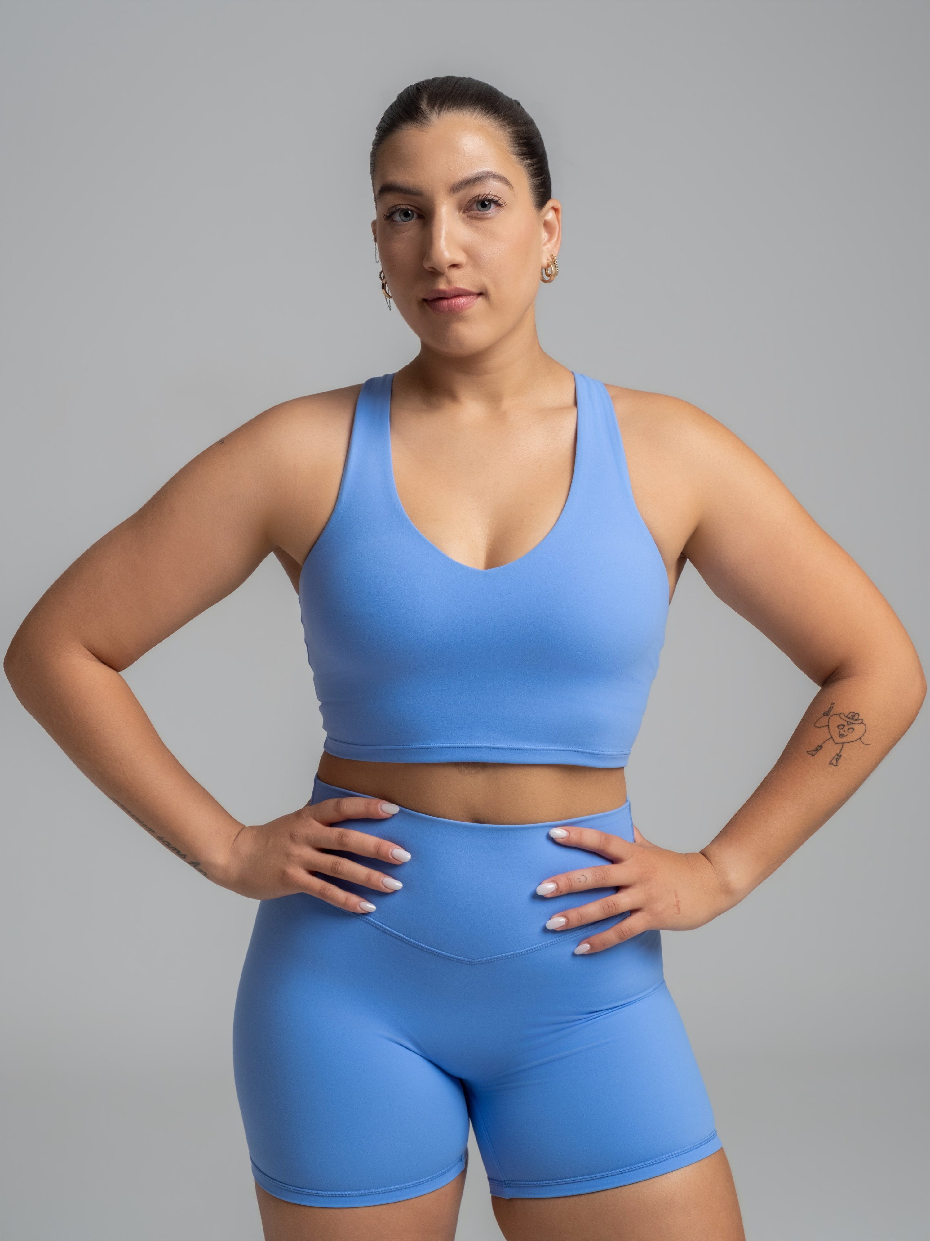 EVERYDAY MOVES MIDI BRALETTE AZURE BLUE