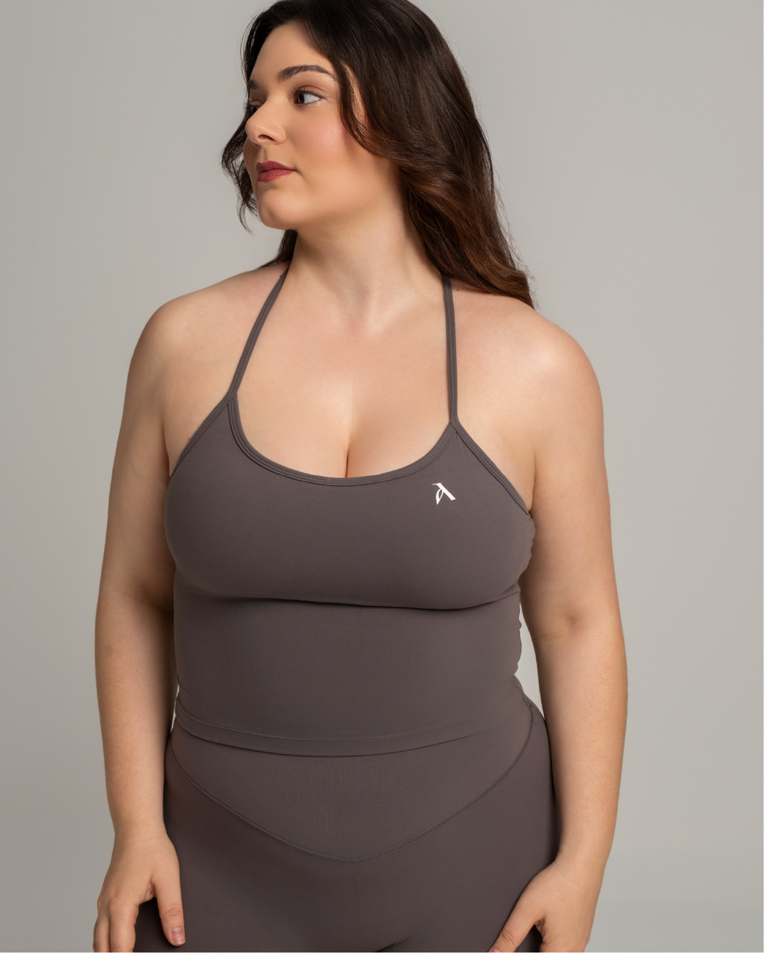 EVERYDAY MOVES CAMI BRA-TOP STONE GRAY