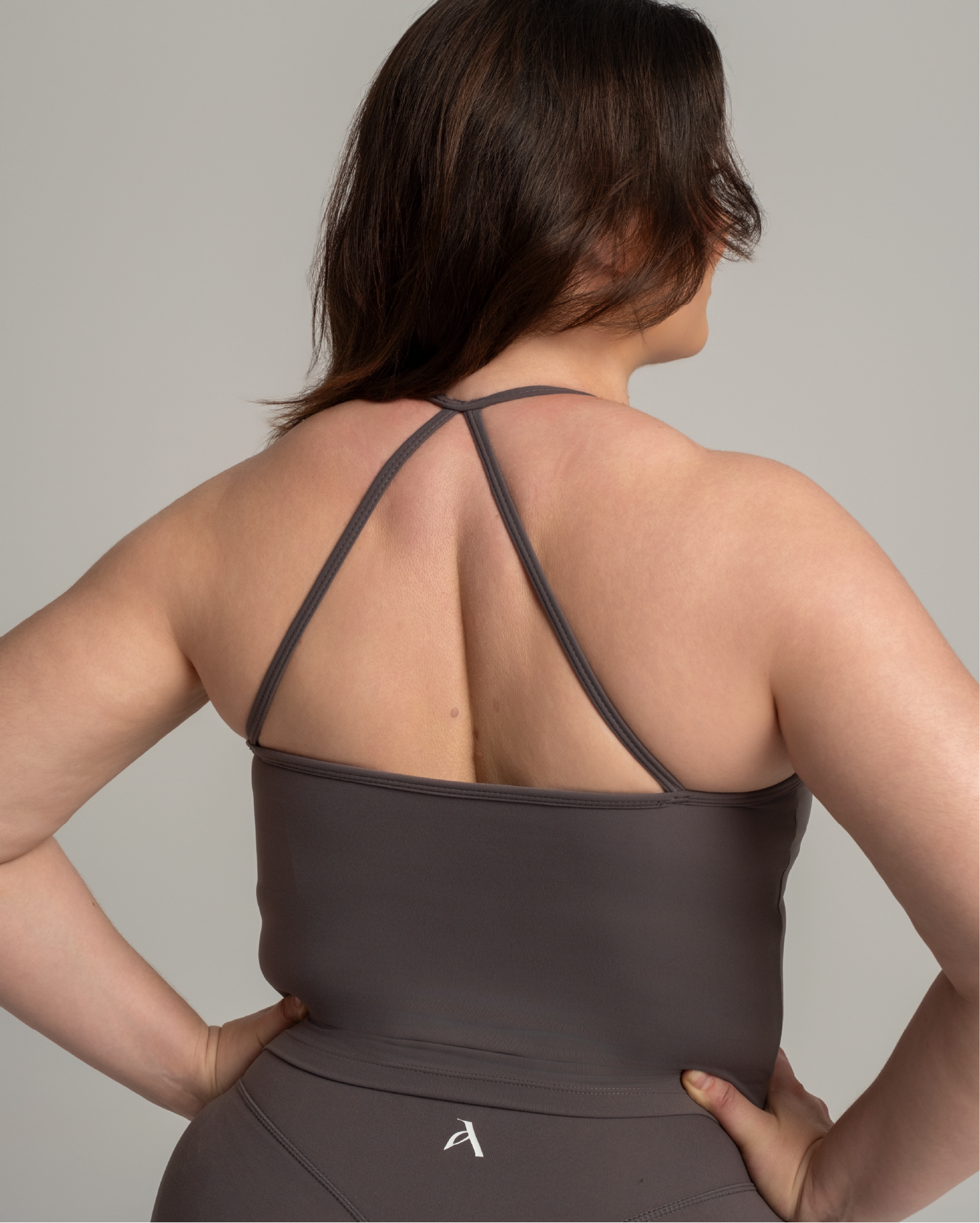 EVERYDAY MOVES CAMI BRA-TOP STONE GRAY